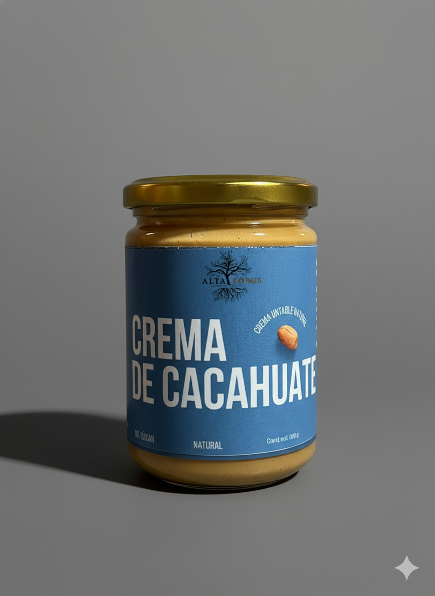 Crema de cacahuate natural