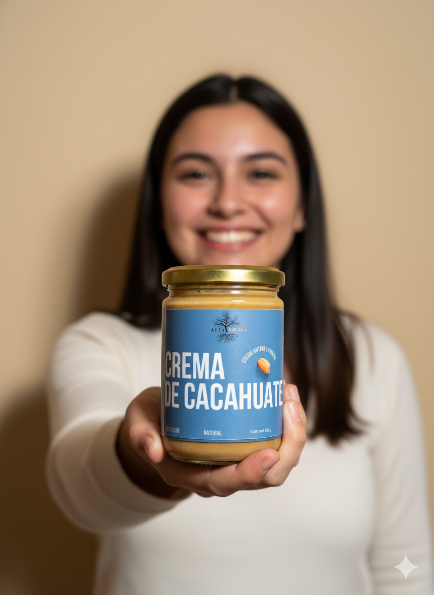 Crema de cacahuate natural