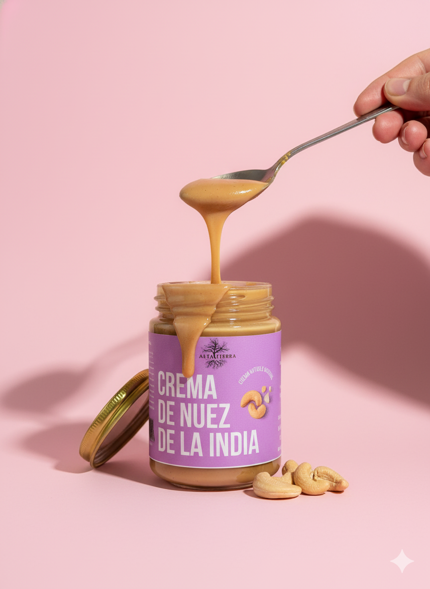 crema untable de nuez de la india