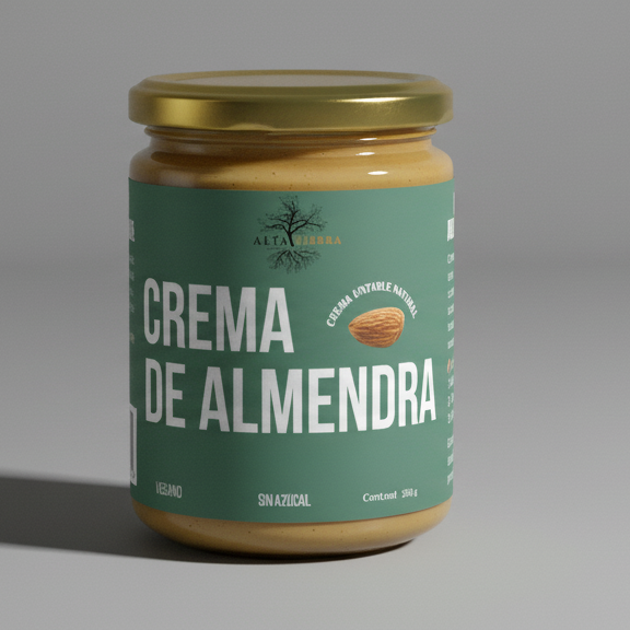 crema de almendra natural
